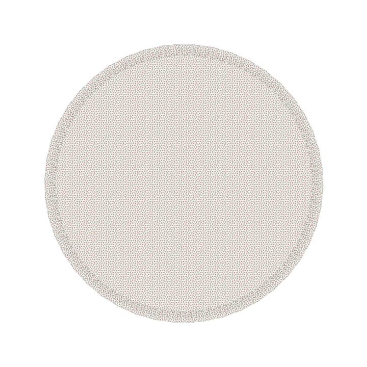 Mildred Floral Cream 120" Round Ruffled Tablecloth