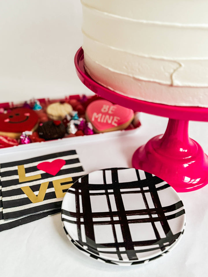 Hot Pink Melamine Cake Stand | Cupcake Stand Sprinkles & Confetti Party Supplies Hot Pink Melamine Cake Stand | Cupcake Stand Bonjour Fete - Party Supplies