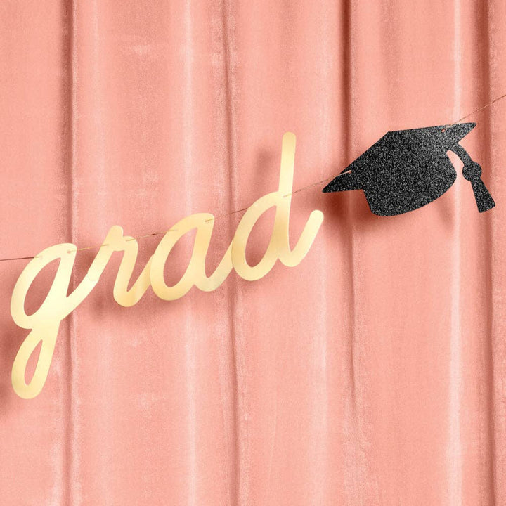 CONGRATS GRAD BANNER SET xo, Fetti Party Decor CONGRATS GRAD BANNER SET Bonjour Fete - Party Supplies