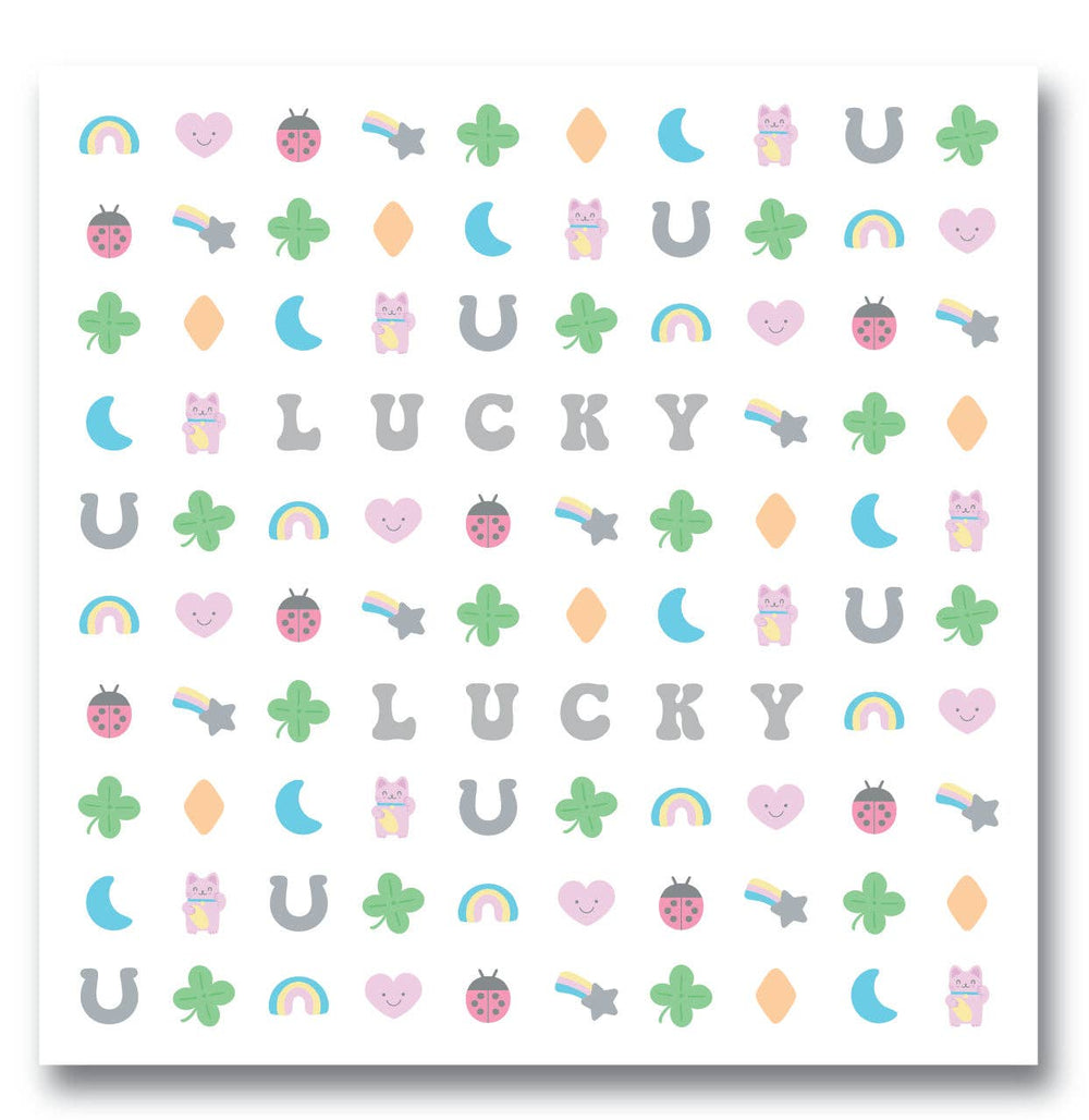 Lucky Me Nail Stickers Jollity & Co. + Daydream Society Lucky Me Nail Stickers Bonjour Fete - Party Supplies