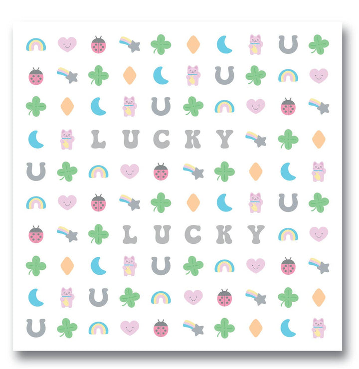 Lucky Me Nail Stickers Jollity & Co. + Daydream Society Lucky Me Nail Stickers Bonjour Fete - Party Supplies