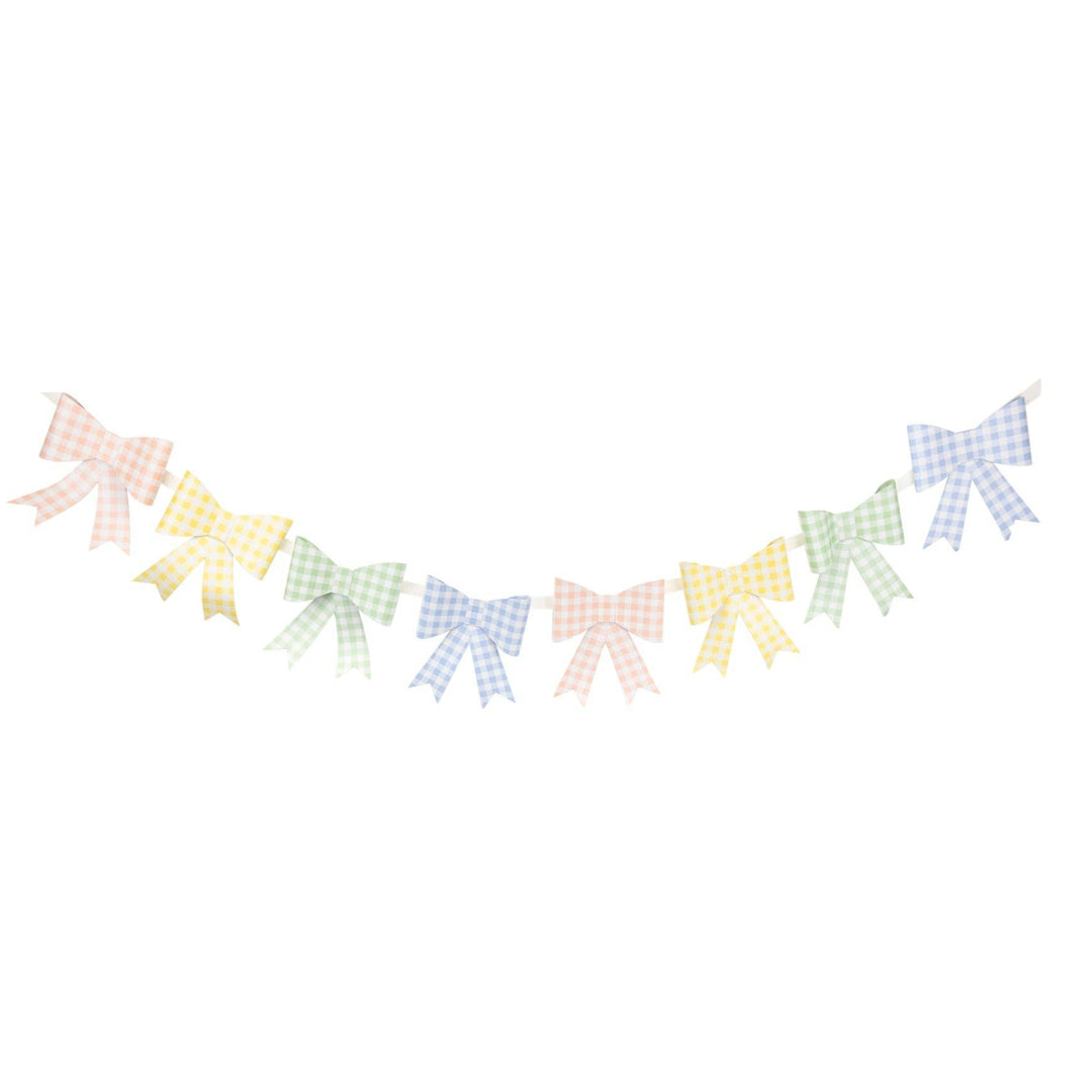 PLHB199 - Gingham Bow Banner My Mind’s Eye PLHB199 - Gingham Bow Banner Bonjour Fete - Party Supplies