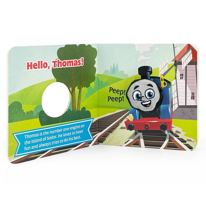 Thomas & Friends, Hello Thomas! Finger Puppet Board Book Cottage Door Press Thomas & Friends, Hello Thomas! Finger Puppet Board Book Bonjour Fete - Party Supplies