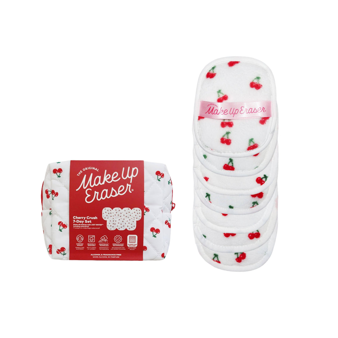 Cherry Crush 7-Day Set & Makeup Bag MakeUp Eraser Cherry Crush 7-Day Set & Makeup Bag Bonjour Fete - Party Supplies