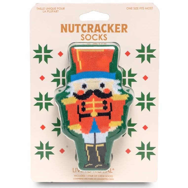 3D Packaged Crew Socks - Holiday - Nutcracker - Green Living Royal Bonjour Fete - Party Supplies