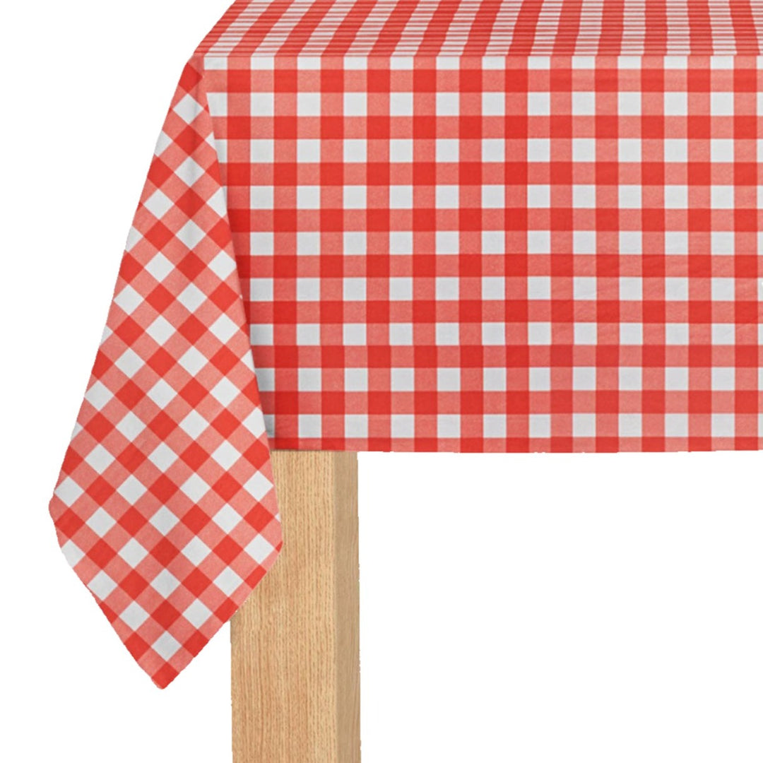 Red Gingham Paper Tablecloth Bonjour Fete Party Supplies Table Covers