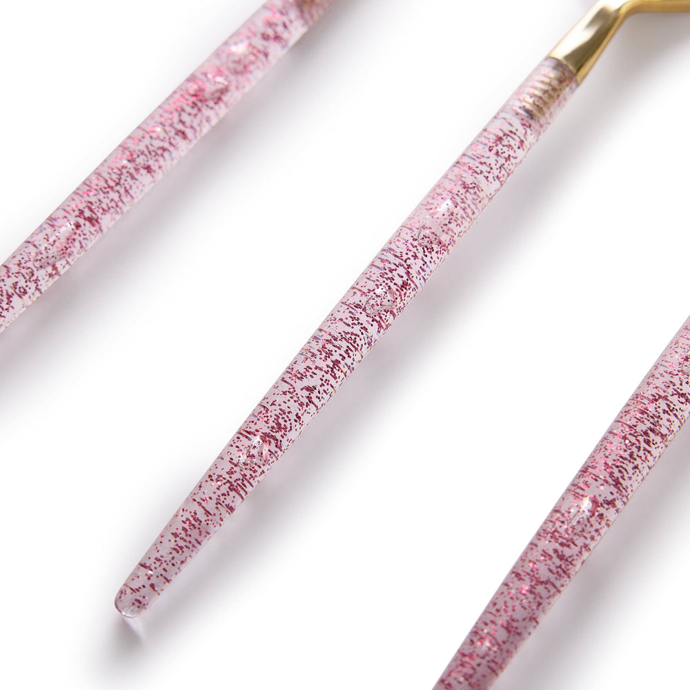 GOLD & PINK CONFETTI CUTLERY Packed Party Cutlery GOLD & PINK CONFETTI CUTLERY Bonjour Fete - Party Supplies