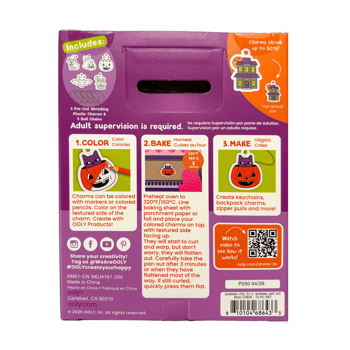 Boo Crew DIY Shrink Art Kit