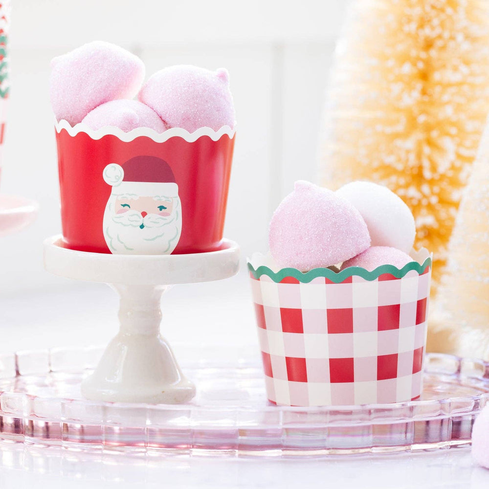 PLCC2249 - Santa Plaid 5 oz Baking Cups My Mind’s Eye PLCC2249 - Santa Plaid 5 oz Baking Cups Bonjour Fete - Party Supplies