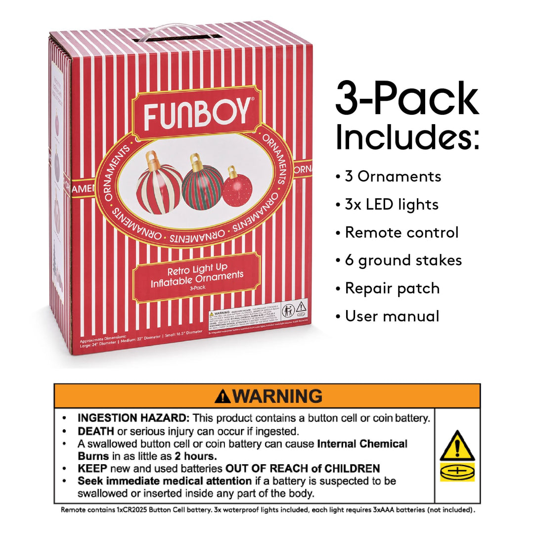 Inflatable Christmas Ornaments Funboy Holiday Decor Inflatable Christmas Ornaments Bonjour Fete - Party Supplies