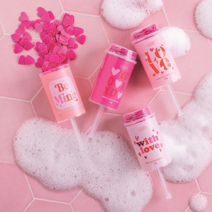VALENTINE'S BATH CONFETTI POPPER Mud Pie Valentine's Day Gifts VALENTINE'S BATH CONFETTI POPPER Bonjour Fete - Party Supplies
