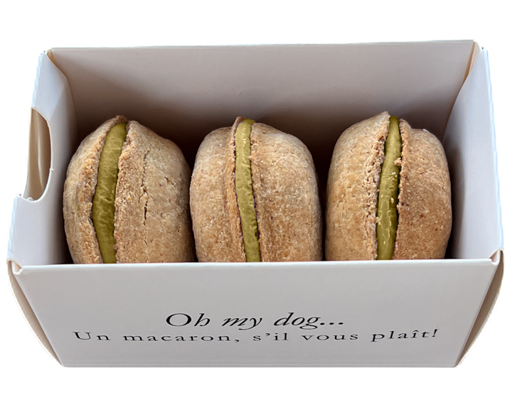 Crème Brulée Macaron Dog Treats Bonjour Fete Party Supplies Pet