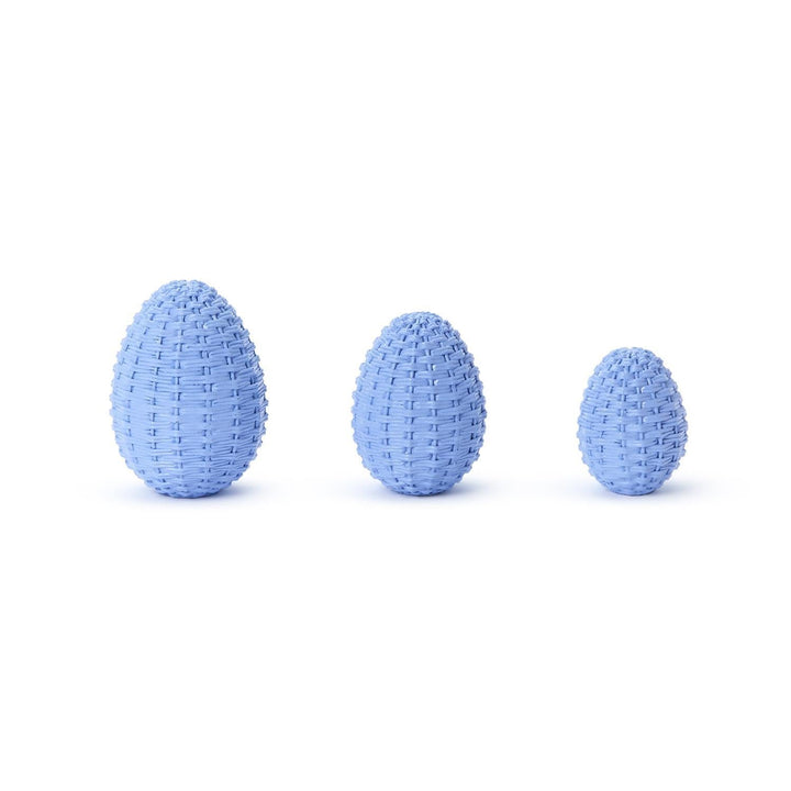 BASKET WEAVE EGG DECORATION SET Two's Company Easter Home BASKET WEAVE EGG DECORATION SET Bonjour Fete - Party Supplies