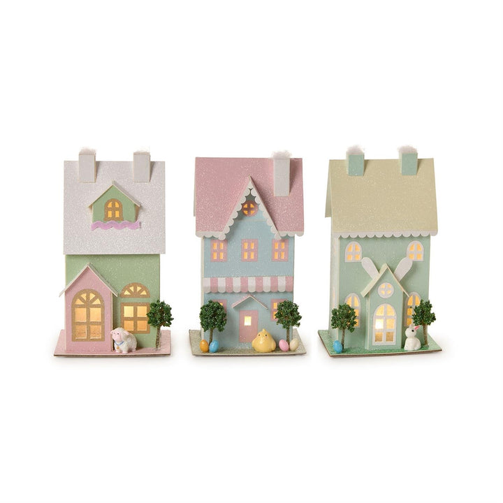 SPRING LANE EASTER VILLAGE HOUSE Two's Company Easter Home SPRING LANE EASTER VILLAGE HOUSE Bonjour Fete - Party Supplies