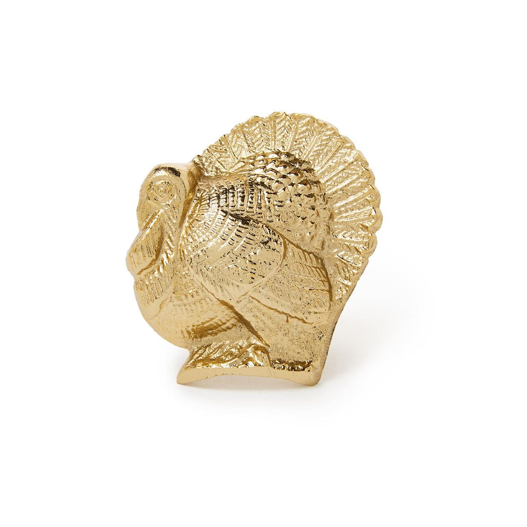GOLDEN TURKEY NAPKIN RING - Bonjour Fête 