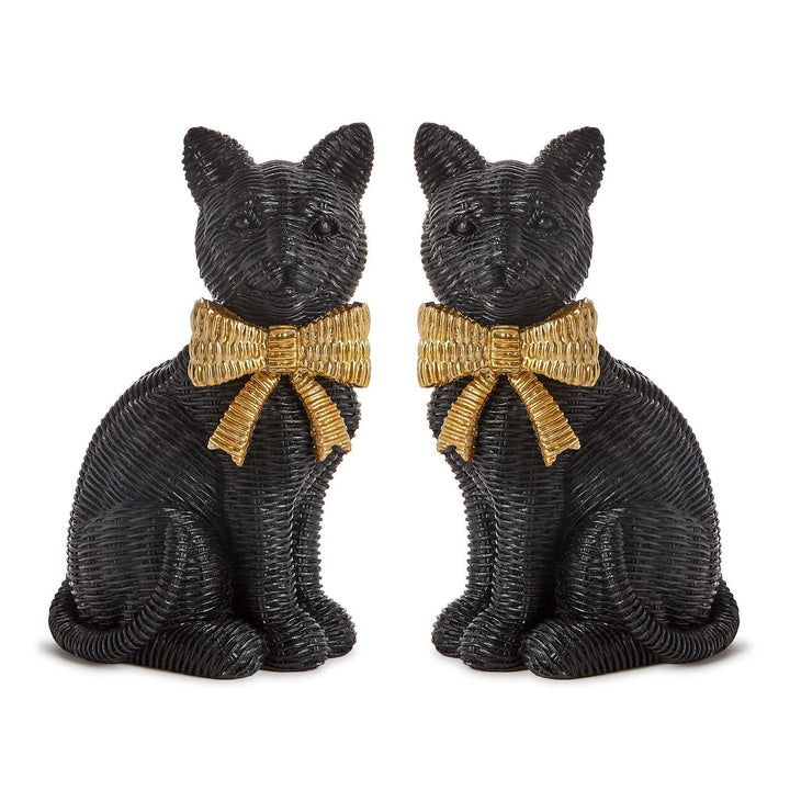 WICKER BLACK CAT DECORATION - Bonjour Fête 