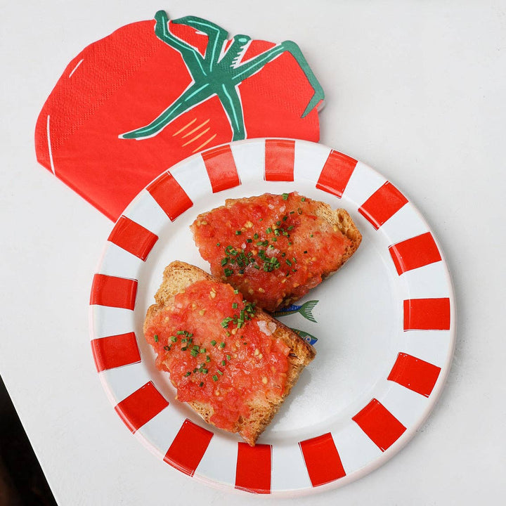 TOMATO SHAPED NAPKINS Talking Tables USA Napkins TOMATO SHAPED NAPKINS Bonjour Fete - Party Supplies