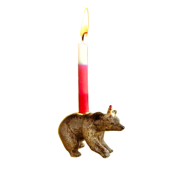 Brown Bear Cake Topper Camp Hollow Cake Topper Brown Bear Cake Topper Bonjour Fete - Party Supplies