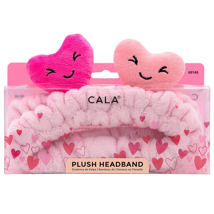 Pink Heart Plush Bath Headband Sensibling Corp. Pink Heart Plush Bath Headband Bonjour Fete - Party Supplies