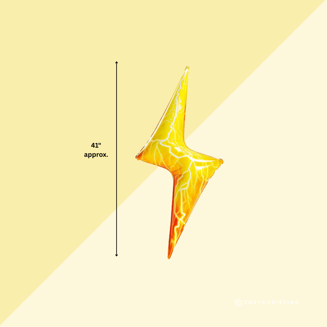 Lightning Bolt Foil Balloon