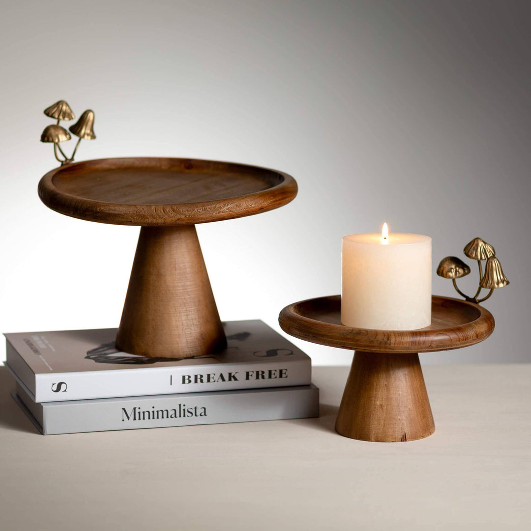 Decorative Mushroom Riser Set Sullivans Home Decor Decorative Mushroom Riser Set Bonjour Fete - Party Supplies