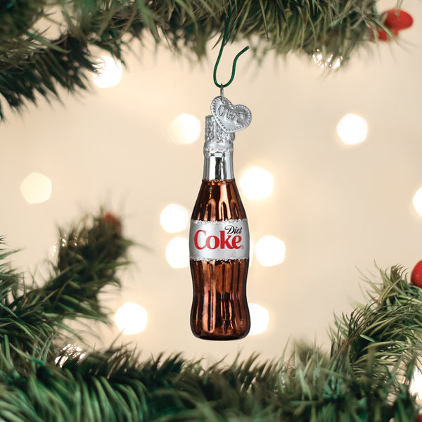 Mini Diet Coke® Bottle Ornament Old World Christmas 2.75 X 0.75 X 0.75 / 87015 Mini Diet Coke® Bottle Ornament Bonjour Fete - Party Supplies