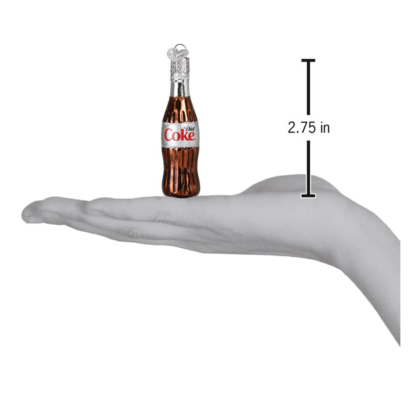 Mini Diet Coke® Bottle Ornament Old World Christmas 2.75 X 0.75 X 0.75 / 87015 Mini Diet Coke® Bottle Ornament Bonjour Fete - Party Supplies