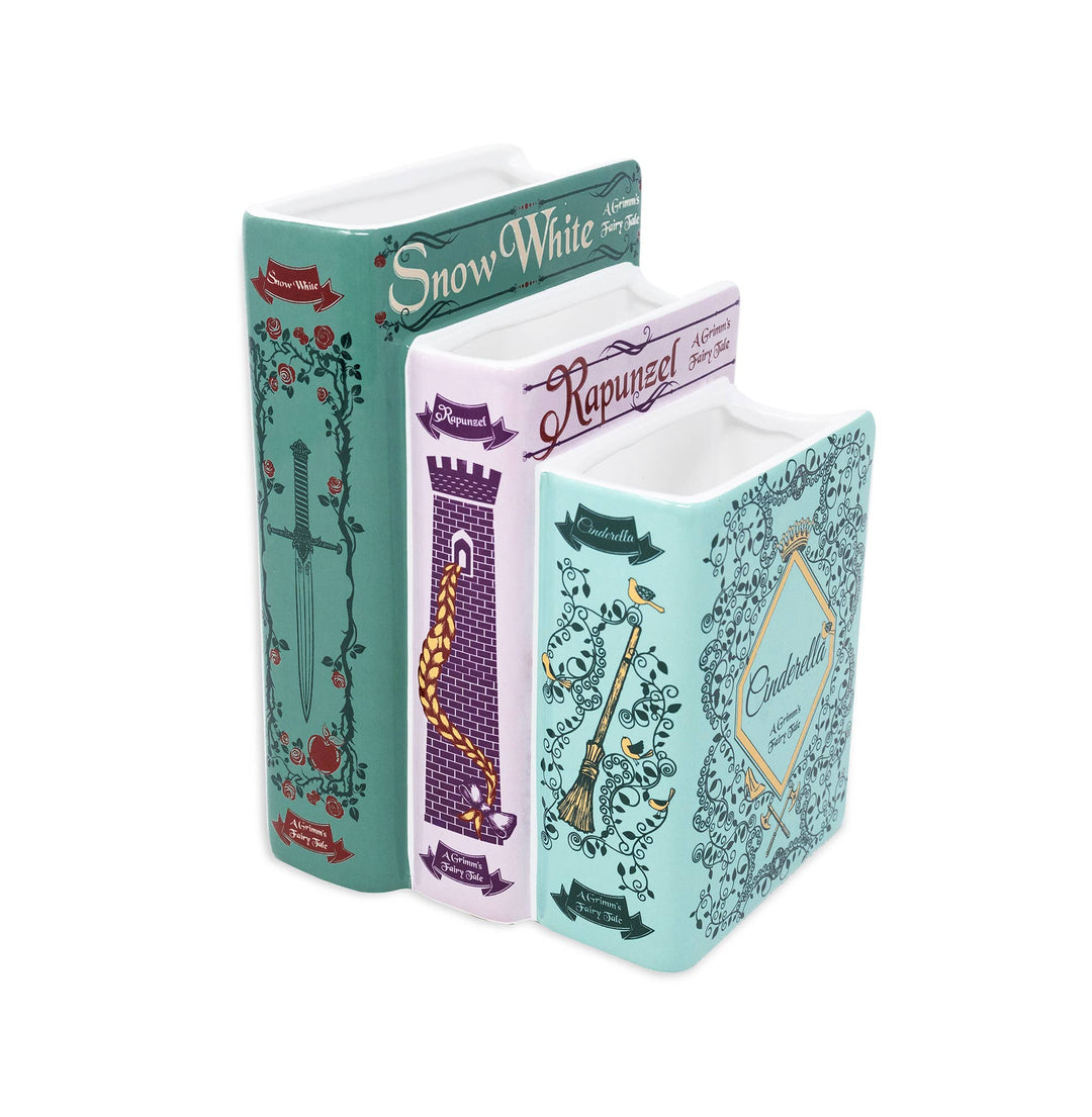 Triple Book Vase, Grimm's Fairy Tales Steel Mill and Co. Triple Book Vase, Grimm's Fairy Tales Bonjour Fete - Party Supplies