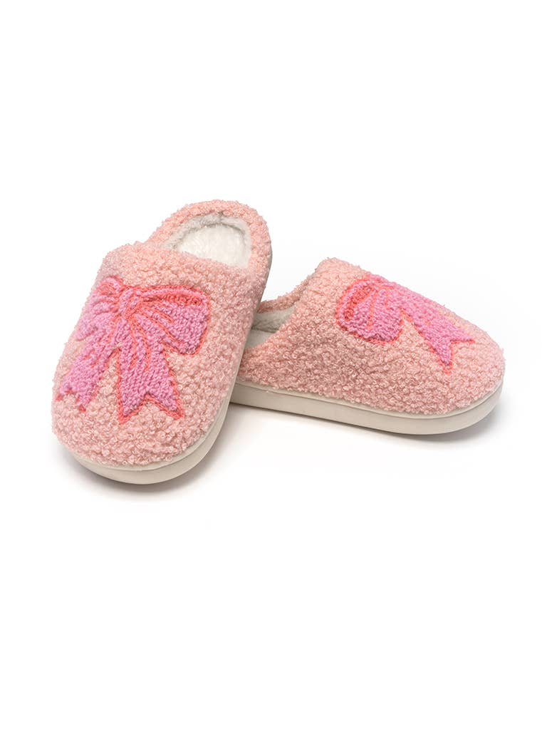 Indoor / Outdoor Slippers - Kids - Pretty Bows - Pink: BIG KIDS 1-3 Living Royal Indoor / Outdoor Slippers - Kids - Pretty Bows - Pink: BIG KIDS 1-3 Bonjour Fete - Party Supplies