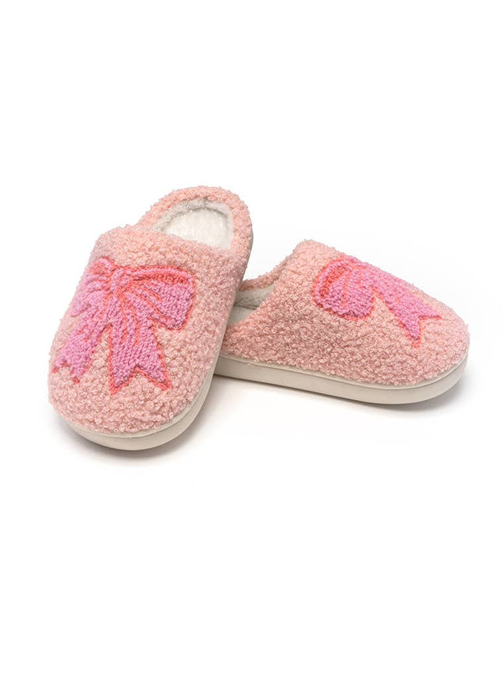 Indoor / Outdoor Slippers - Kids - Pretty Bows - Pink: BIG KIDS 1-3 Living Royal Indoor / Outdoor Slippers - Kids - Pretty Bows - Pink: BIG KIDS 1-3 Bonjour Fete - Party Supplies