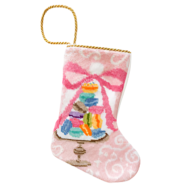 BON APPETIT MACARONS BAUBLE STOCKING Bauble Stockings Bauble Stockings Bonjour Fete - Party Supplies