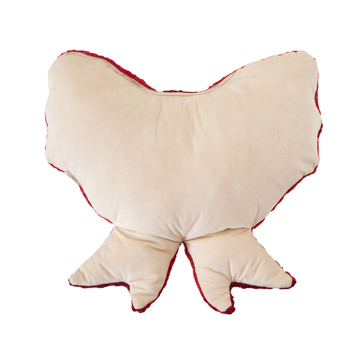 Shaped Red & White Bow Hook Pillow Peking Handicraft Shaped Red & White Bow Hook Pillow Bonjour Fete - Party Supplies