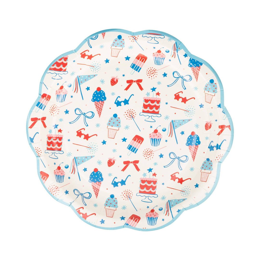 SMT1140 - Summer Treats 9" Plate My Mind’s Eye SMT1140 - Summer Treats 9" Plate Bonjour Fete - Party Supplies