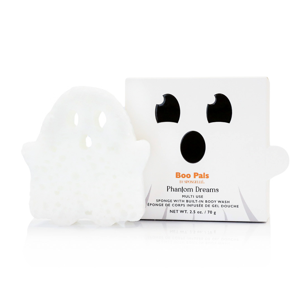 GHOST SHOWER BUFFER SPONGE Spongellé Halloween Party Favors & Boo Baskets Bonjour Fete - Party Supplies