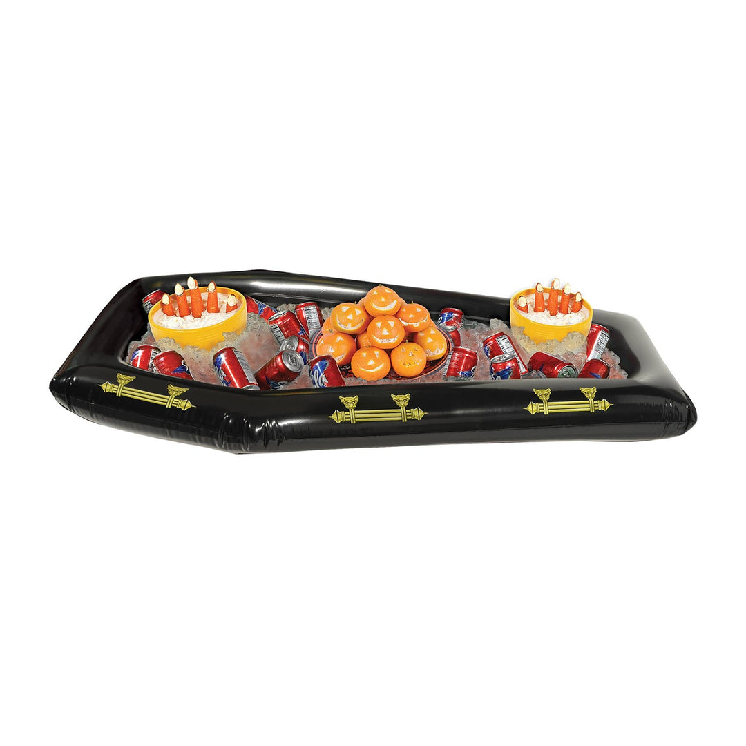 INFLATABLE COFFIN BUFFET COOLER Beistle Halloween Party Supplies INFLATABLE COFFIN BUFFET COOLER Bonjour Fete - Party Supplies