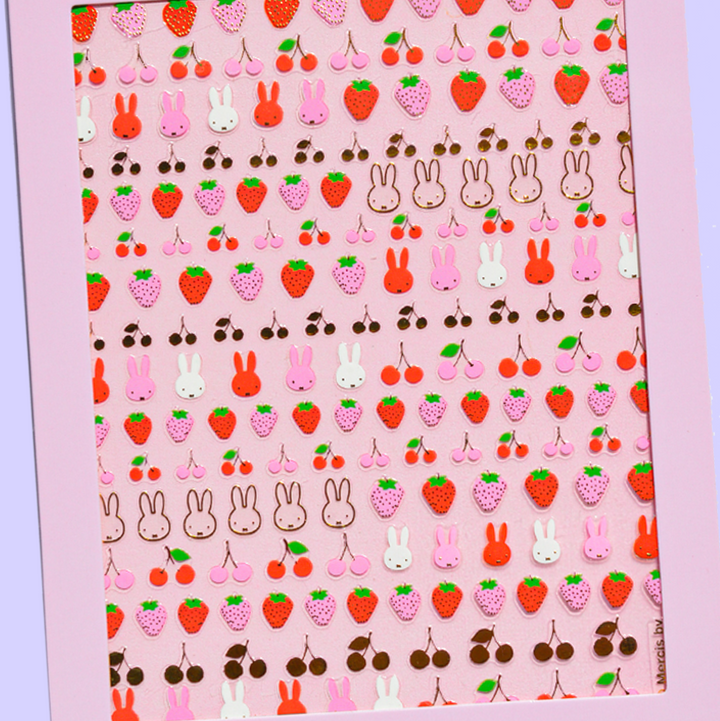 Nail Art Stickers - MIFFY IS SWEET Deco Beauty Nail Art Stickers - MIFFY IS SWEET Bonjour Fete - Party Supplies