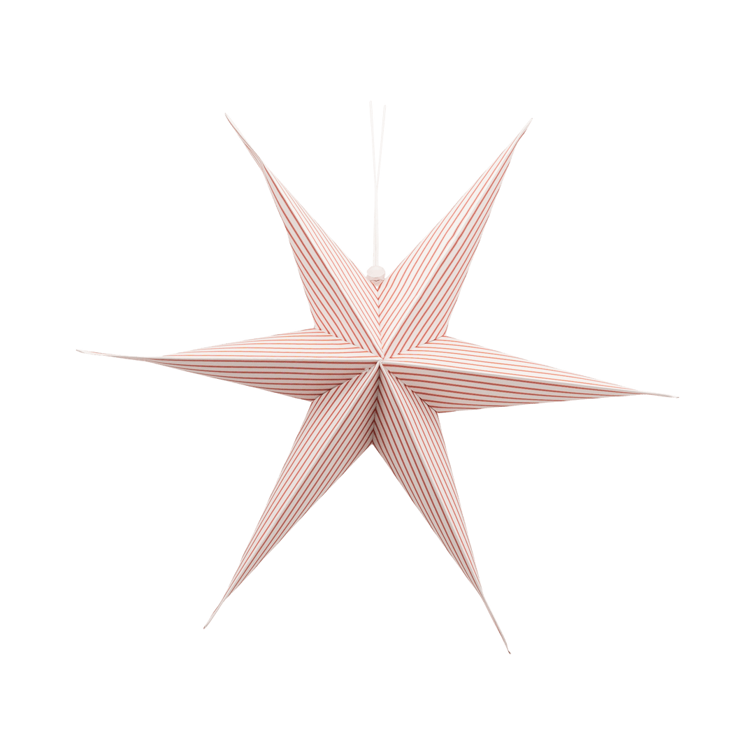 Red Cream 3D Hanging Stars