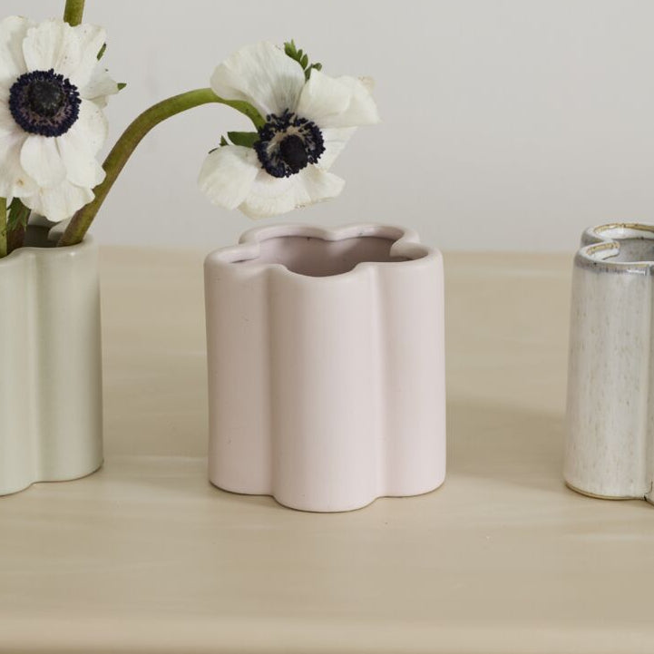 PINK PETAL VASE Accent Decor Easter Home PINK PETAL VASE Bonjour Fete - Party Supplies