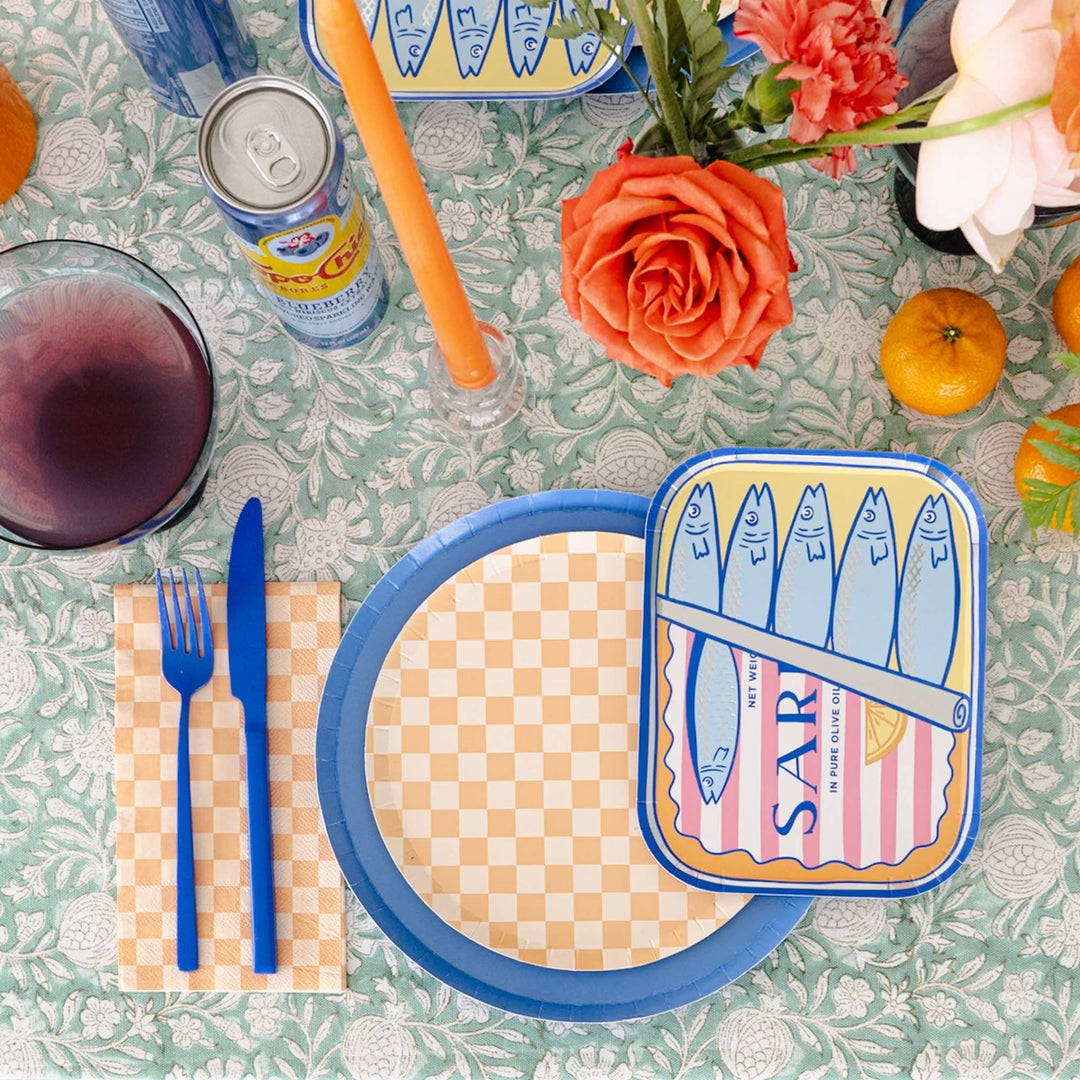 Le Dinner Sardine Can Dinner Plates Jollity & Co. + Daydream Society Le Dinner Sardine Can Dinner Plates Bonjour Fete - Party Supplies