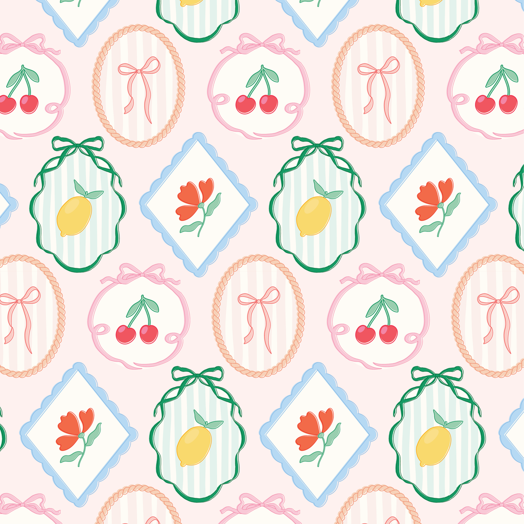 FRUIT COCKTAIL WRAPPING PAPER SHEETS Rock Paper Scissors Gift Wrapping FRUIT COCKTAIL WRAPPING PAPER SHEETS Bonjour Fete - Party Supplies