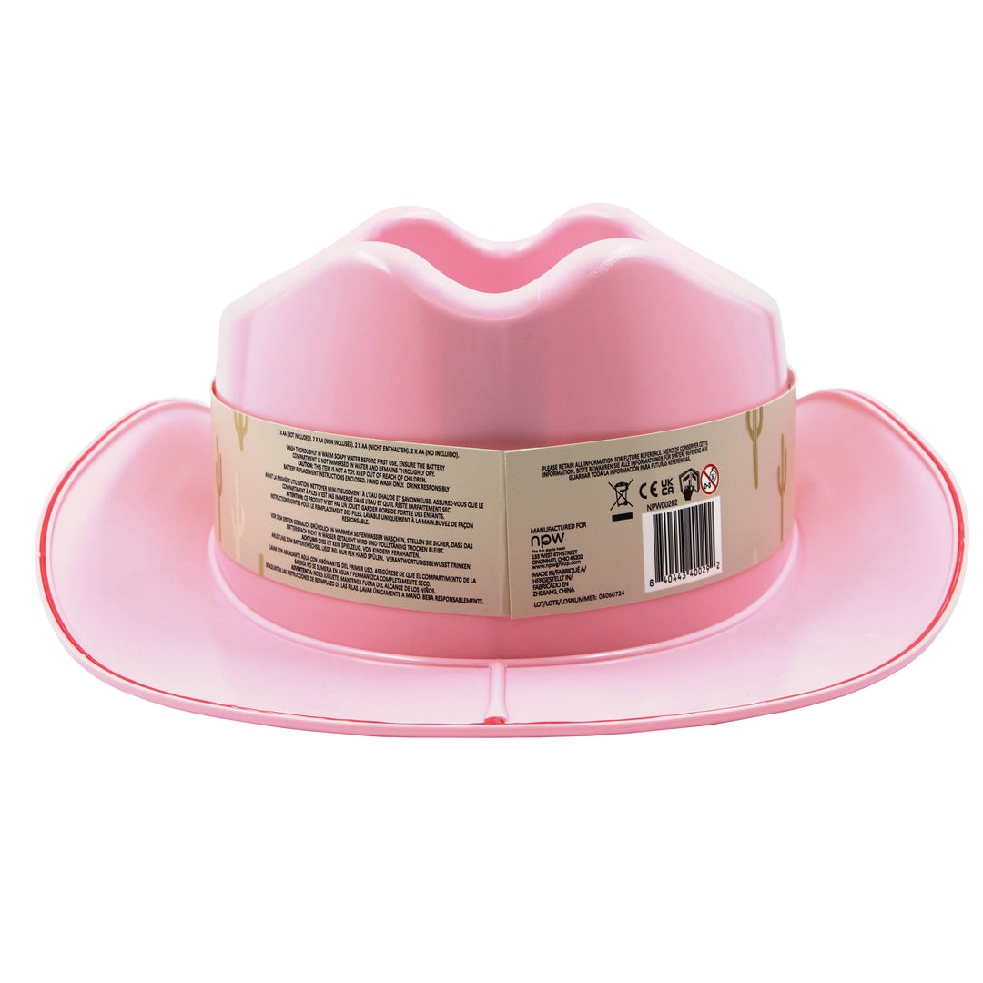 LED Cowboy Hat Ice Bucket NPW LED Cowboy Hat Ice Bucket Bonjour Fete - Party Supplies