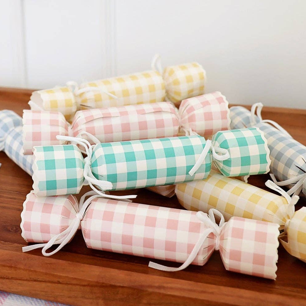 PLCK192 - Pastel Gingham Party Crackers (12ct) My Mind’s Eye PLCK192 - Pastel Gingham Party Crackers (12ct) Bonjour Fete - Party Supplies