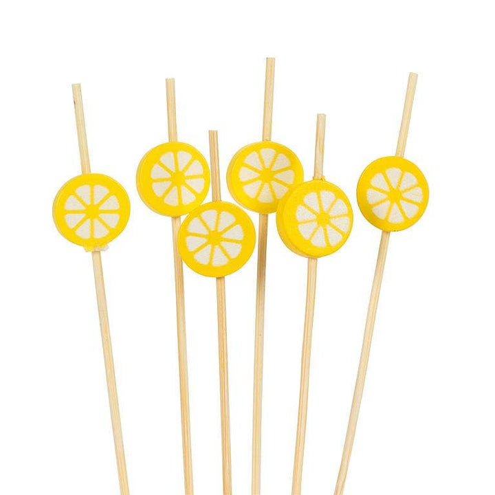 100 Piece Lemons Pick-4.5"L Abbott 100 Piece Lemons Pick-4.5"L Bonjour Fete - Party Supplies