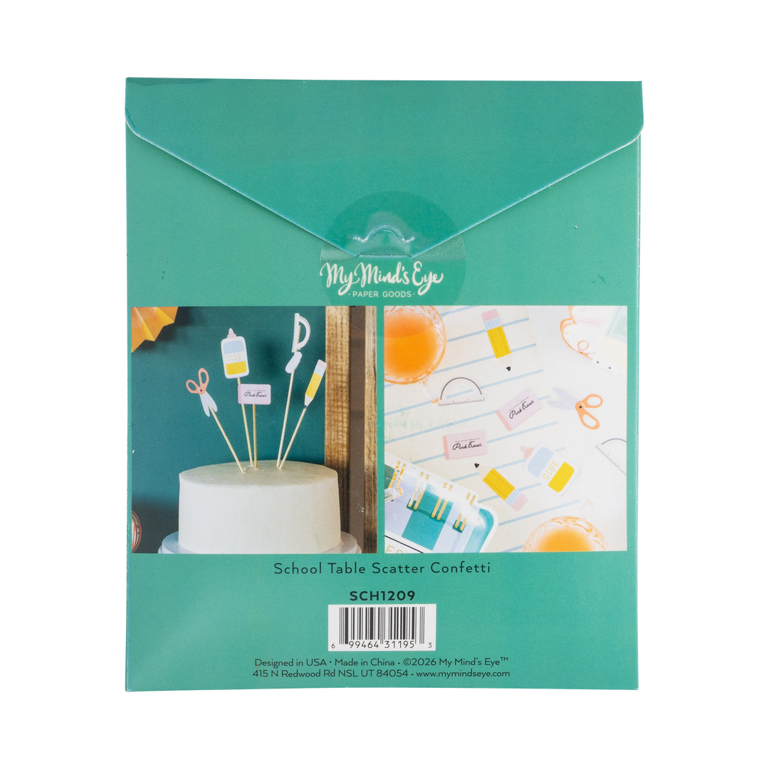 School Table Scatter Confetti
