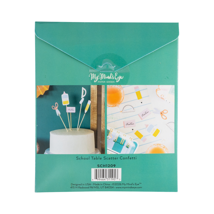 School Table Scatter Confetti