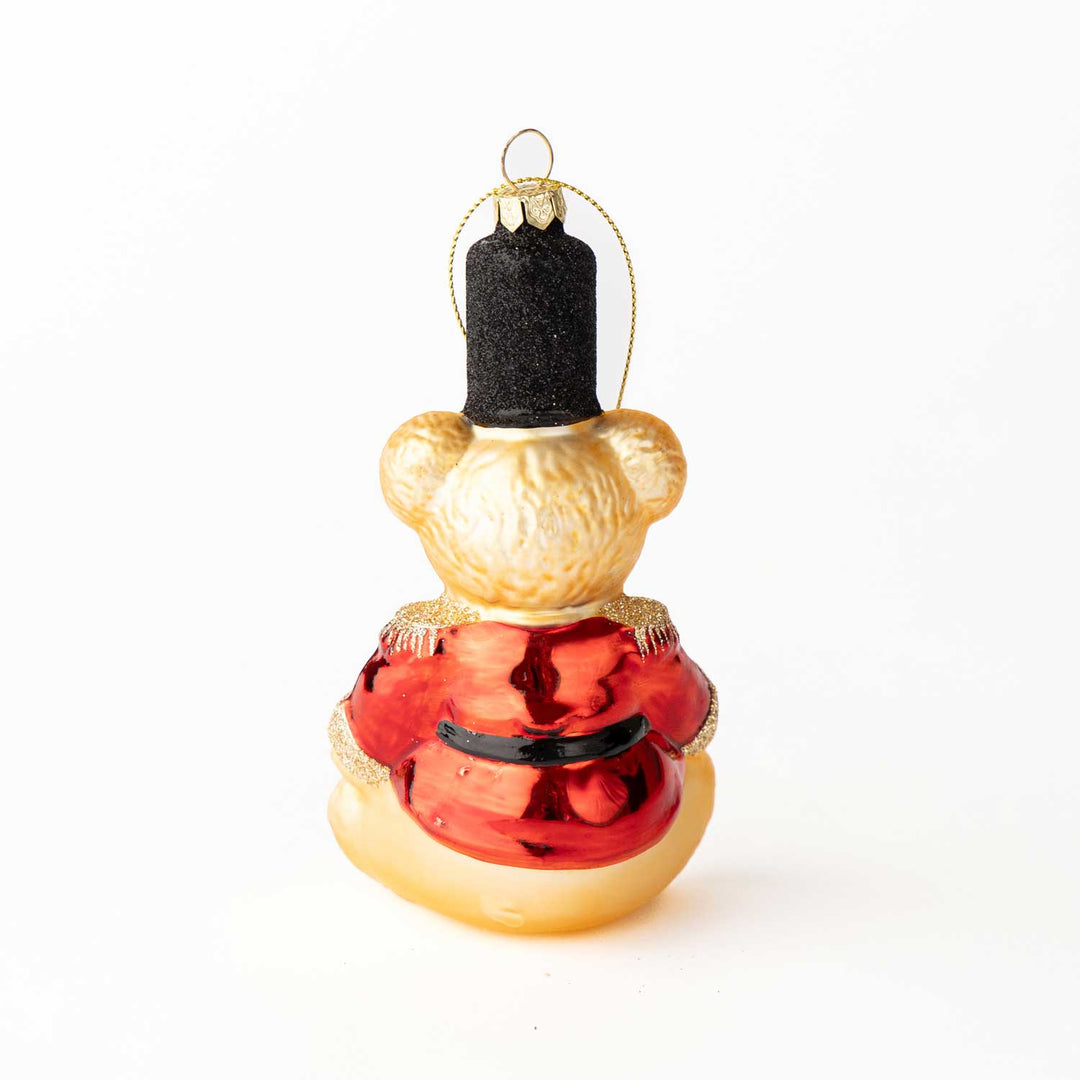 Red Teddy Bear Boxed Glass Ornament 8 Oak Lane Red Teddy Bear Boxed Glass Ornament Bonjour Fete - Party Supplies