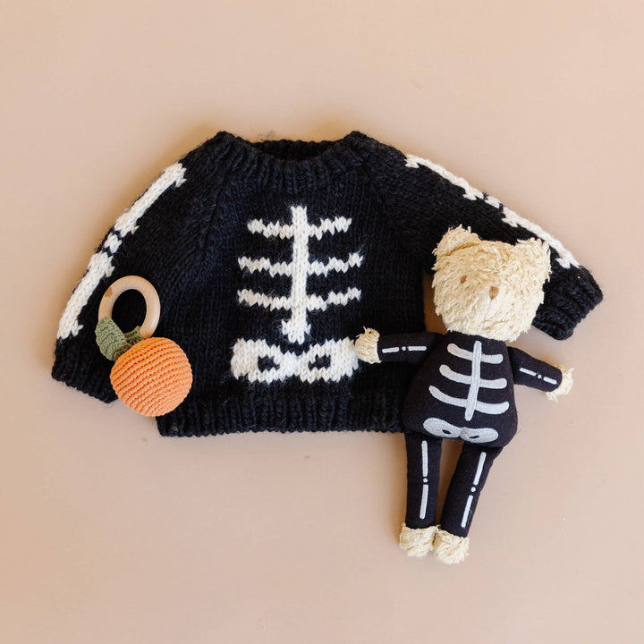 Plush Skeleton Bear Toy Halloween Stuffed Animal Doll Baby The Blueberry Hill Plush Skeleton Bear Toy Halloween Stuffed Animal Doll Baby Bonjour Fete - Party Supplies