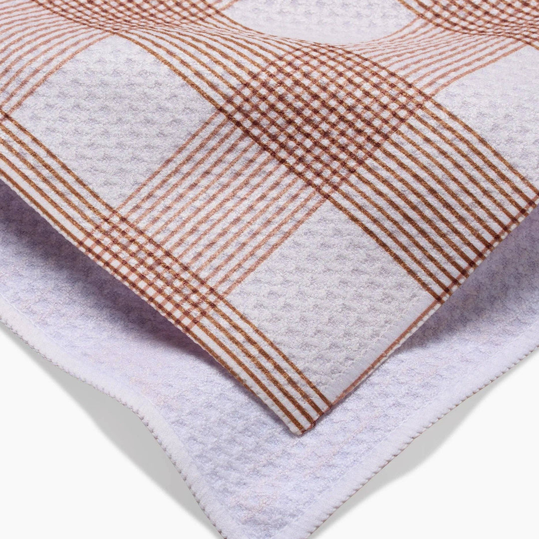 Vintage Gingham Natural Tea Towel Geometry Vintage Gingham Natural Tea Towel Bonjour Fete - Party Supplies