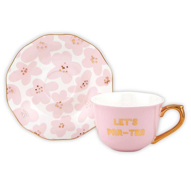 PAR-TEA TEA CUP SET Slant Collections by Creative Brands Cups PAR-TEA TEA CUP SET Bonjour Fete - Party Supplies