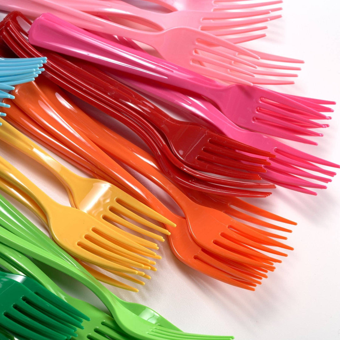 Ivory Plastic Forks